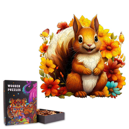 Smiling Squirrel - Wooden Jigsaw Puzzle