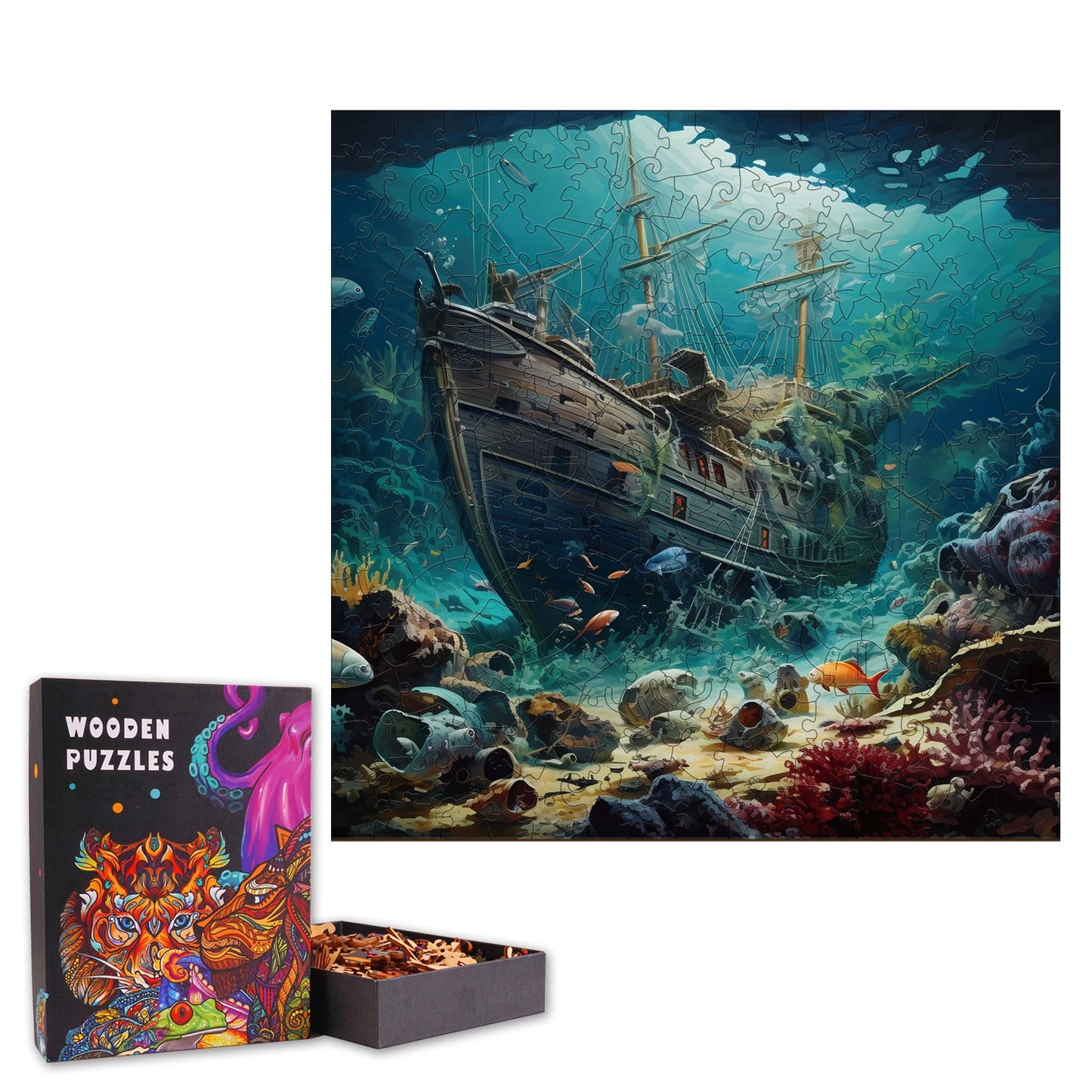 Submarine Adventure - Wooden Jigsaw Puzzle