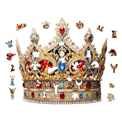 The Jeweled Crown - Wooden Jigsaw Puzzle