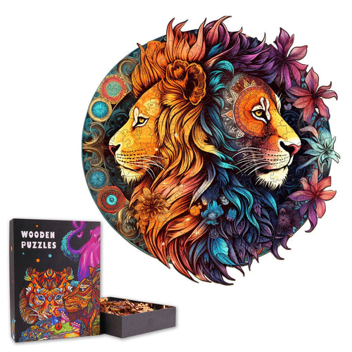 Yin-Yang Lion  - Wooden Jigsaw Puzzle