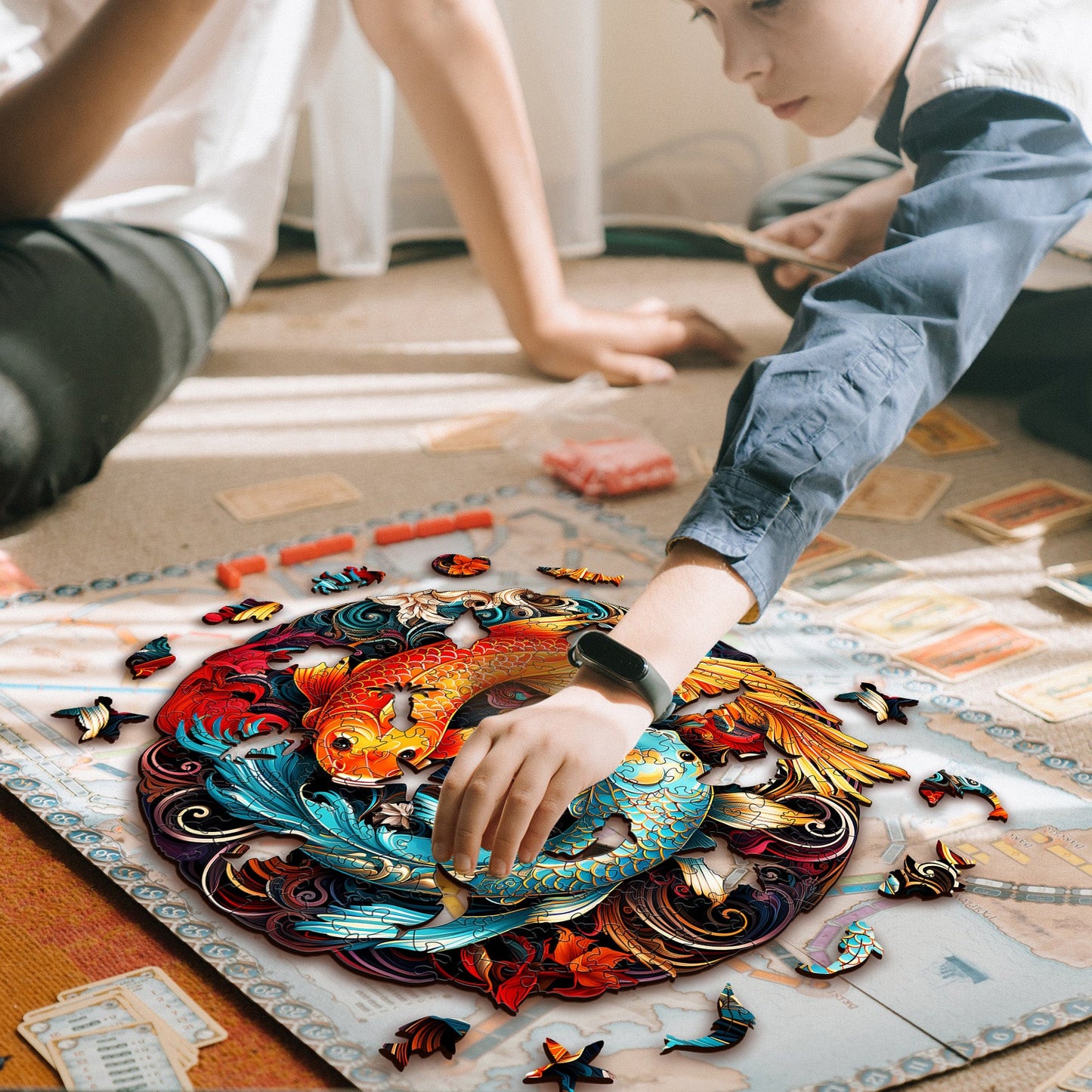 Yin Yang Fish - Wooden Jigsaw Puzzle