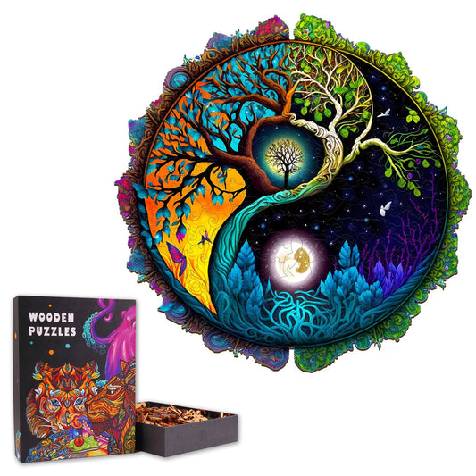 Yin Yang Tree - Wooden Jigsaw Puzzle