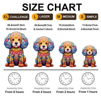 Cute Poodle - Wooden Jigsaw Puzzle